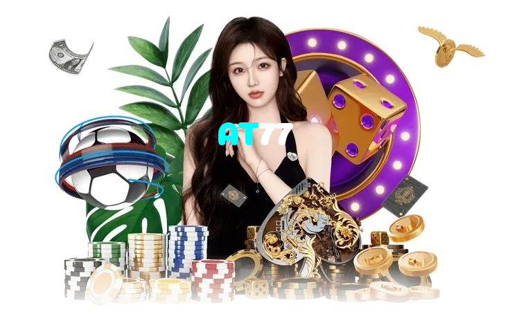 AT77 casino presented on mobile device in Pakistan with slots and live games